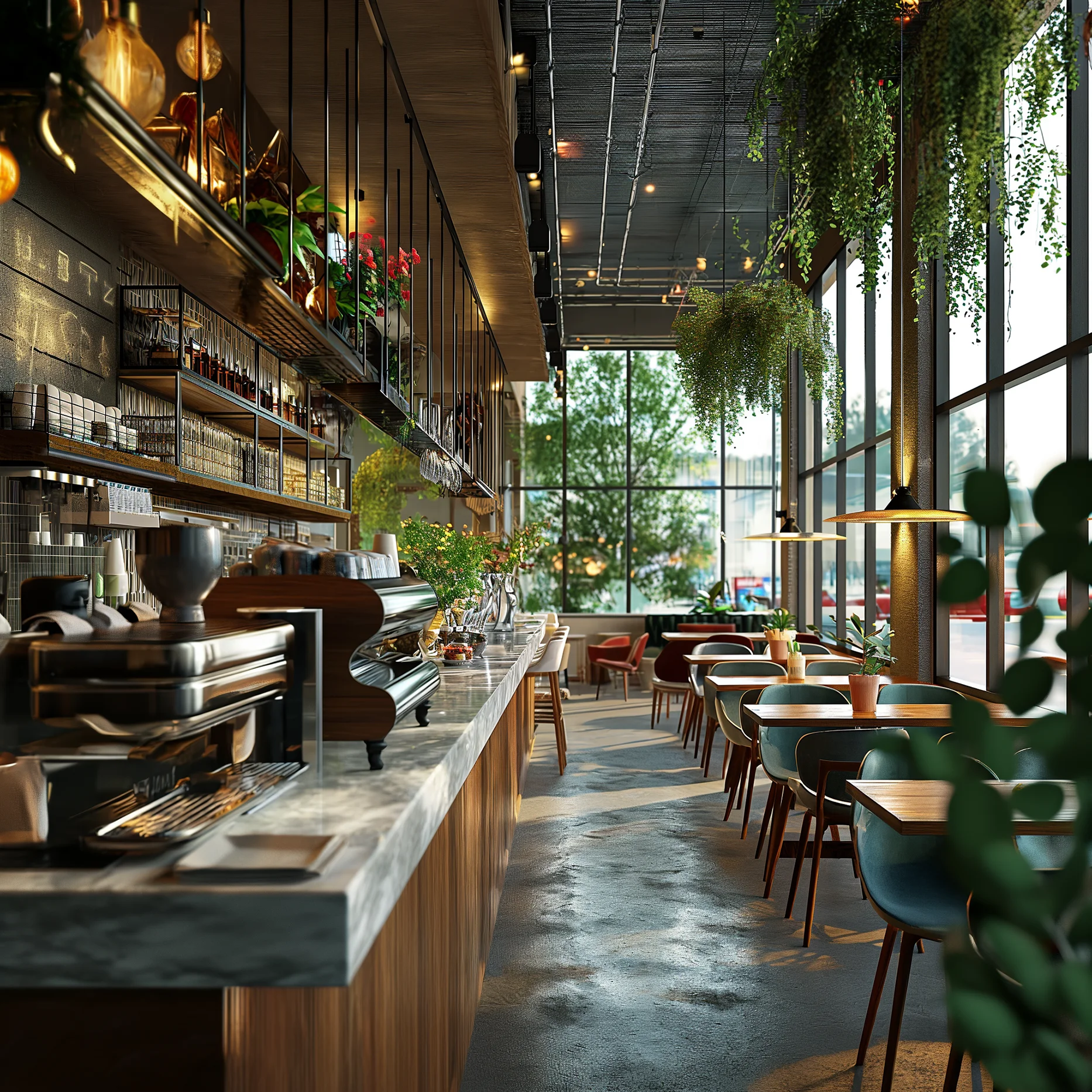 NovArch Interiors Contemporary modern funky coffee shop