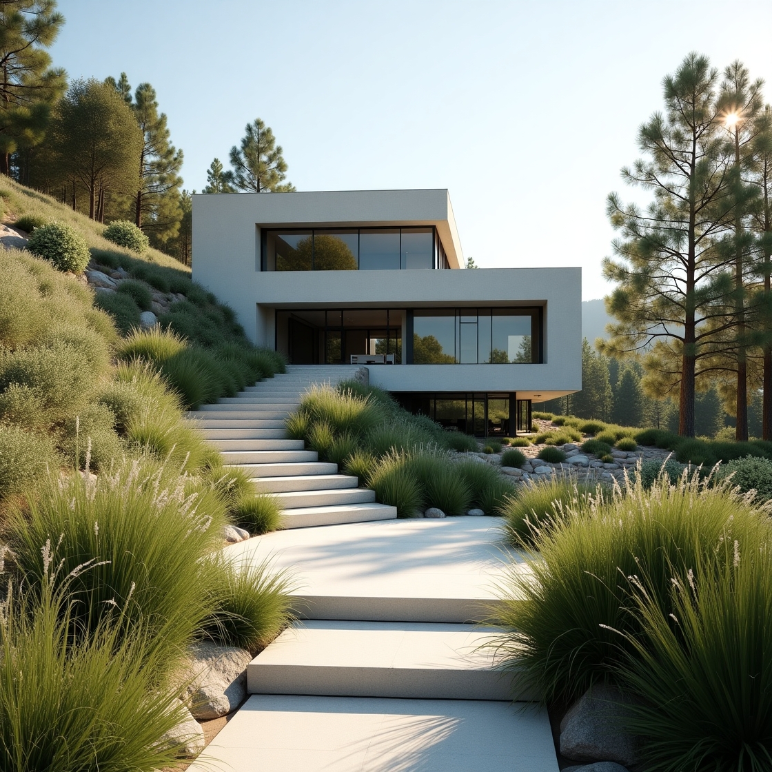Senadin Modern minimalist house with extensive landscaping La 27